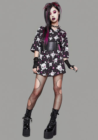 Start A Riot Oversized Button Up Shirt