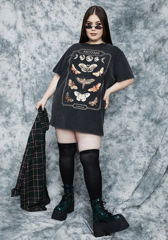 Real Flighty Behavior Oversized Graphic Tee