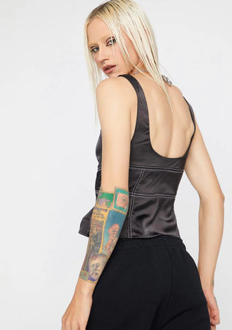 Luna Cherish Me Forever Bustier Crop Tank