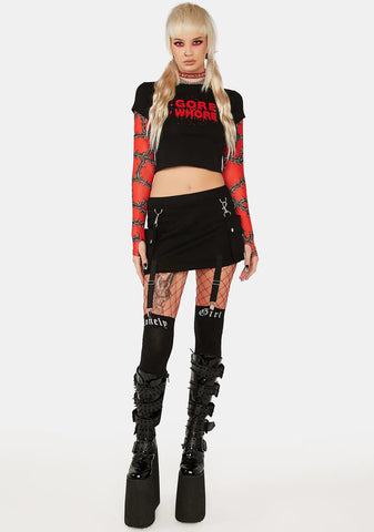 Here For The Horror Graphic Tee