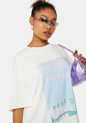 Palm Tree Oversized Tee