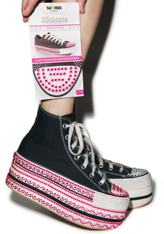 Put A Bling On It Stickers - White