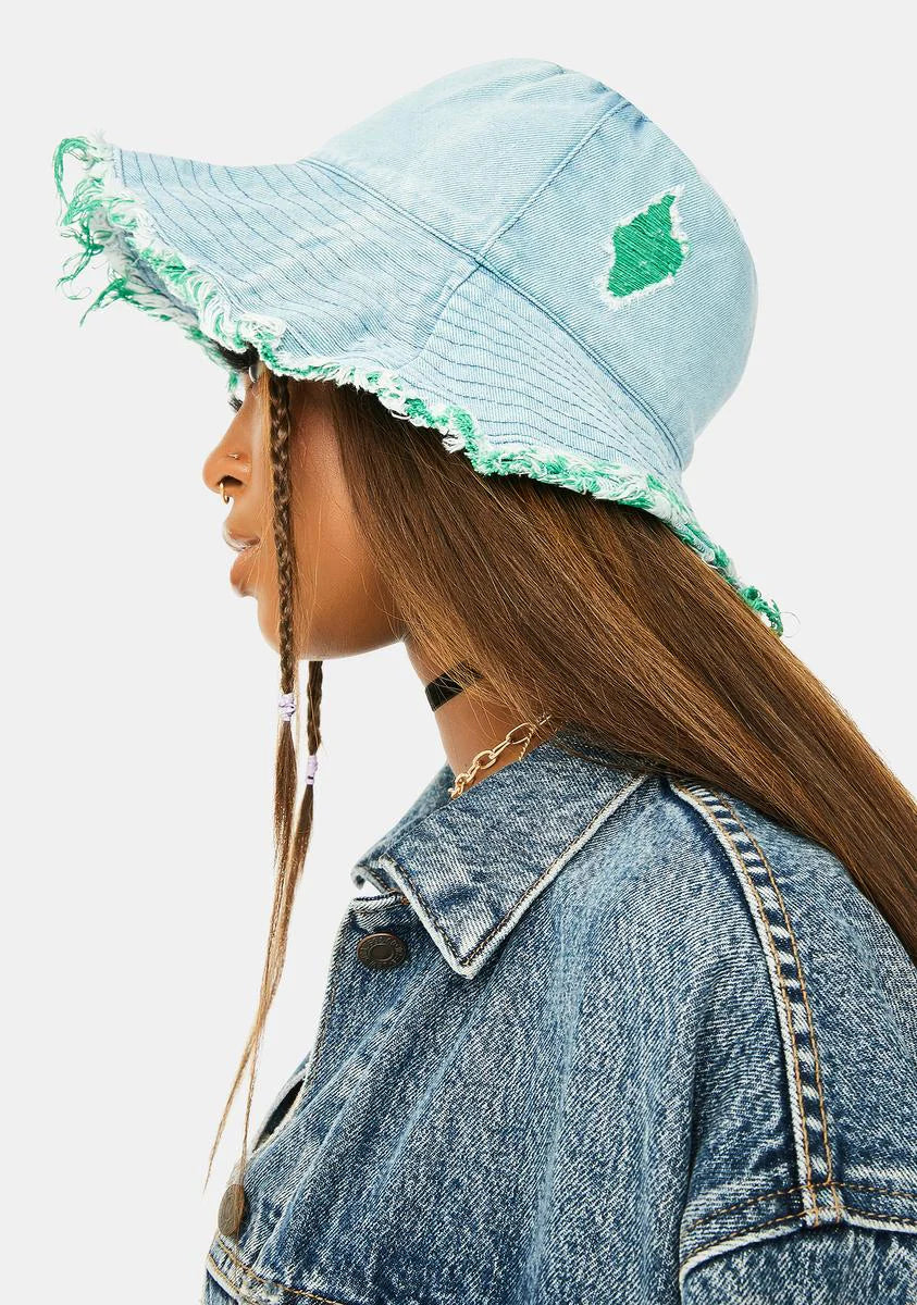 Hidden Identity Denim Bucket Hat
