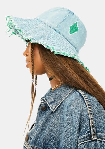 Hidden Identity Denim Bucket Hat