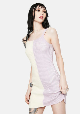 The Basics Colorblock Sweater Mini Dress