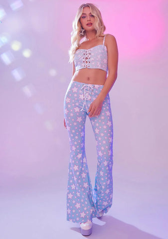 Dancing In Starlight Lace-Up Top