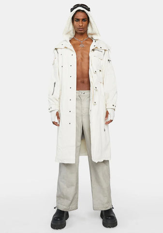 Compression Unisex Convertible Fleece Parka Jacket