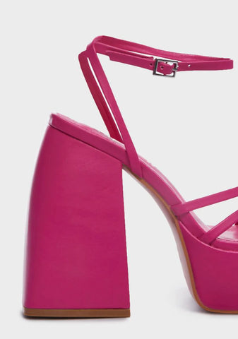 Bubblegum On The Dance Floor Platform Heels