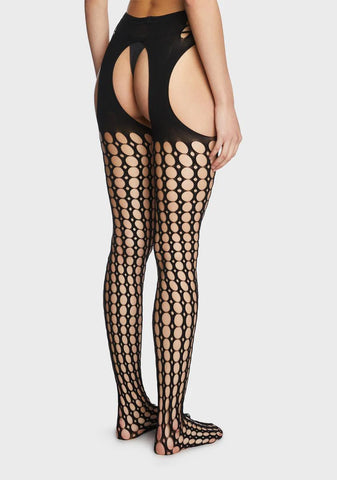 Test Your Courage Cutout Tights