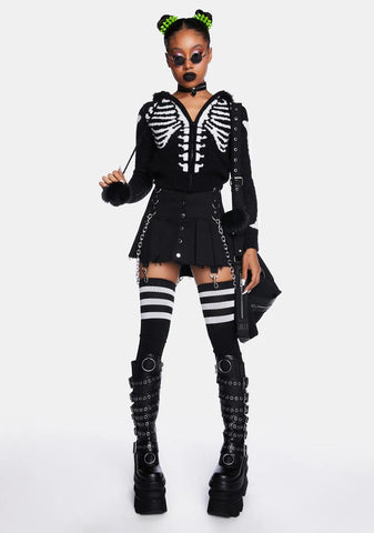 Bony Cardigan Sweater Zip Up