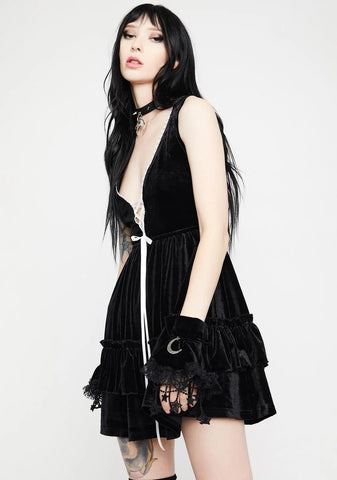 Academy Velvet Vest Dress