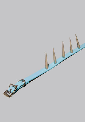 Blue Super Long Spike Choker