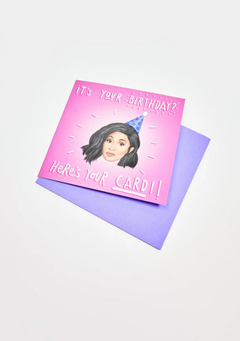 Here's Your Cardi Card