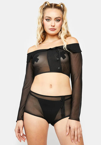 What's To Come Mesh Lingerie Set