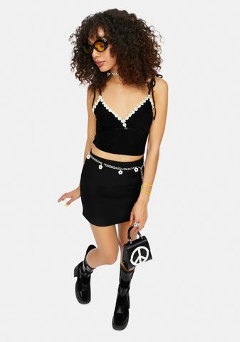 Outta Sight Outta Mind Daisy Trim Cami Top