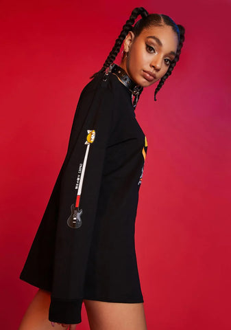 Rage & Repeat Spiked Long Sleeve Tee