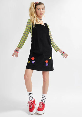 Delighted To Meet You Corduroy Jumper Dress