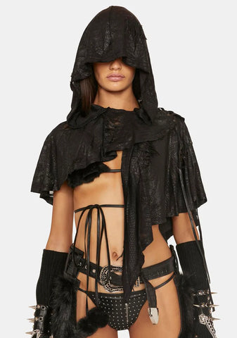 Dark Crystal Gothic Hooded Cape