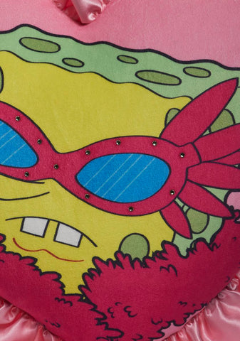 Blackened Sponge Throw Pillow