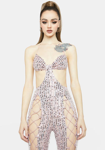 Shoot Your Shot Sequin Jumpsuit