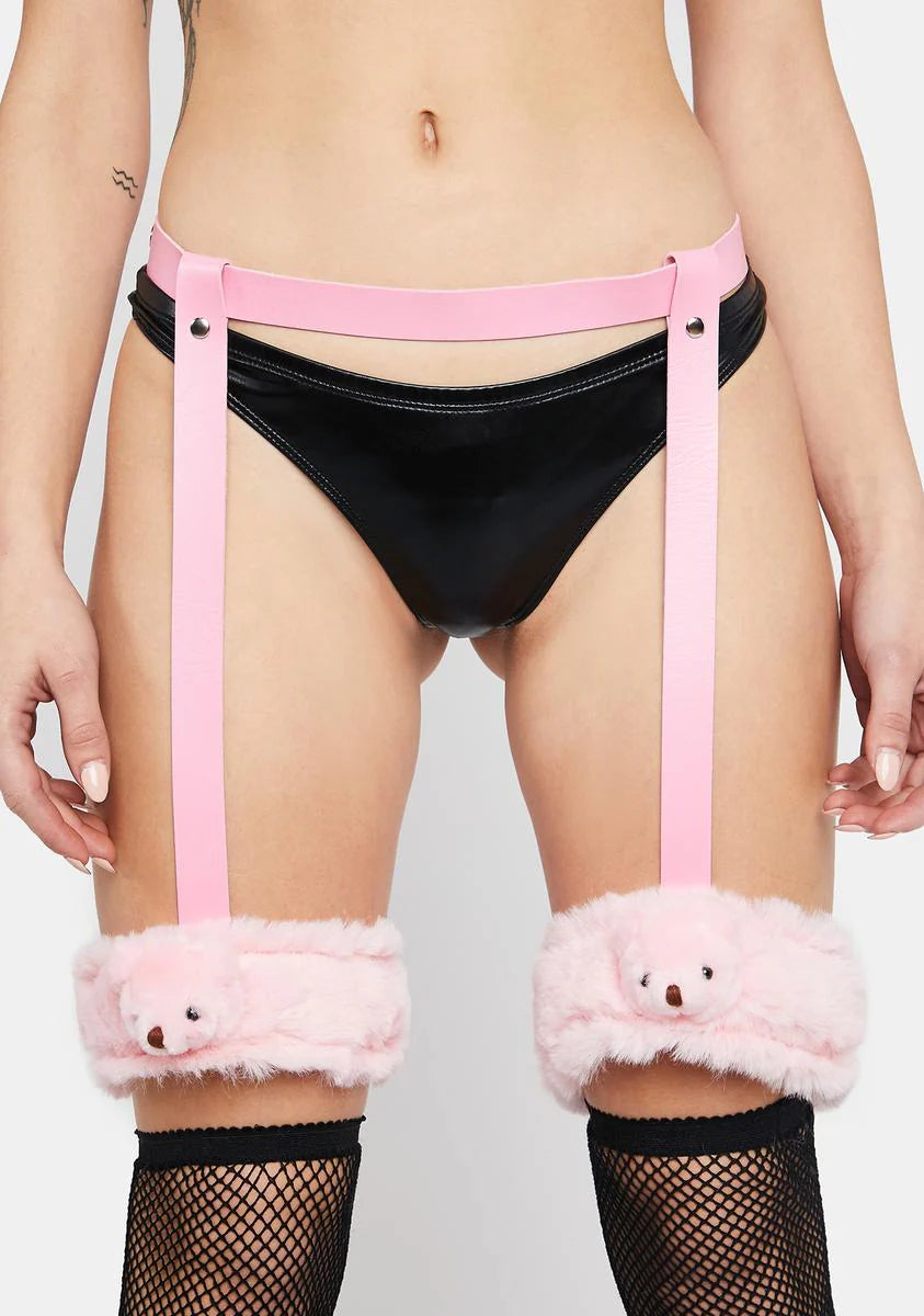 Pink Little Bears Garter Belt