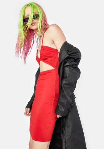 Hot Late Nights Cutout Mini Dress