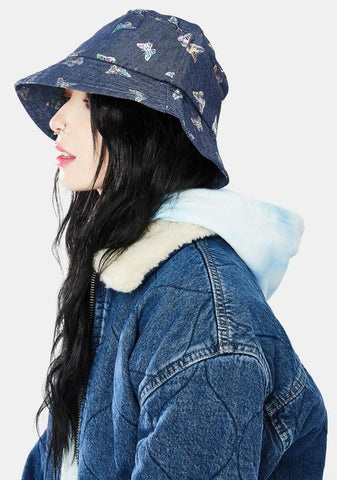 Deep High Above Denim Bucket Hat