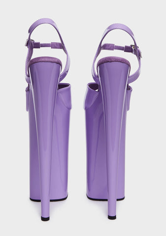 Beyond-009 Platform Heels - Lavender