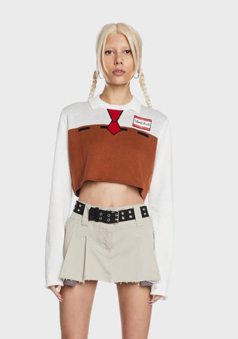 Employee Of The Month Cropped Sweater