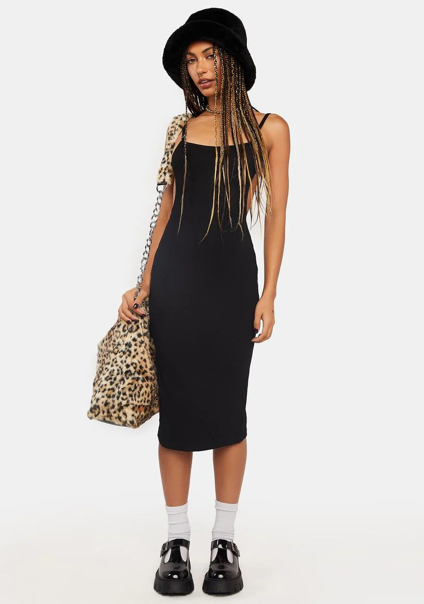 Dark Break The Internet Midi Dress