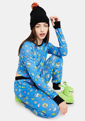 Whole New World Alien Print Top