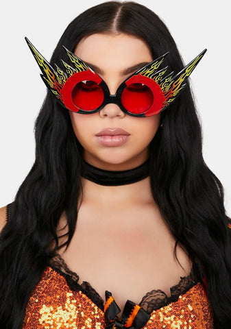 Pyrotechnic Flame Sunglasses
