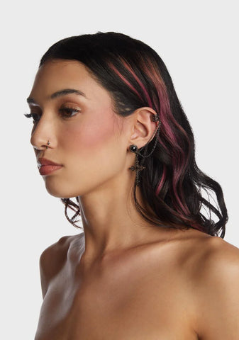 Let Us Rejoice Cross Earrings