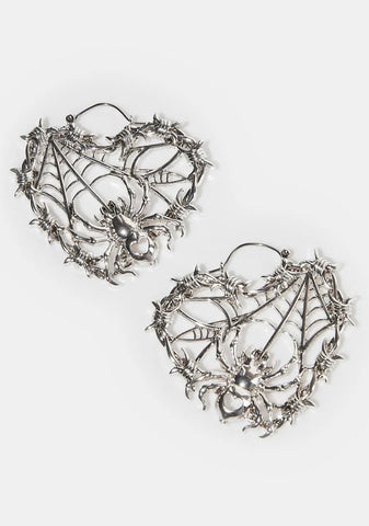 Eerie Feeling Heart Earrings