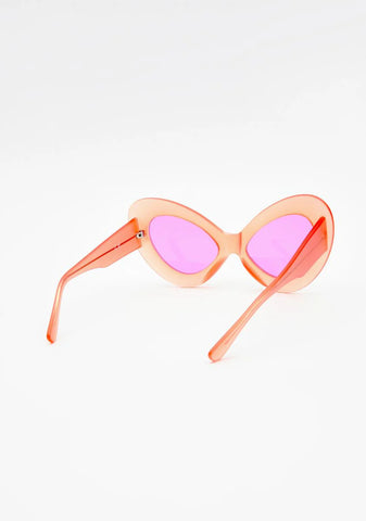 Jetz Pink Cat Eye Sunglasses