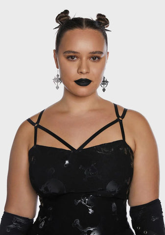 Kneel Before Me Cross Earrings