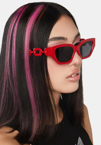 Fire Dark Desires Chainlink Sunglasses