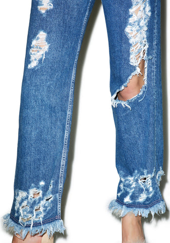 Damaged Denim Jeans