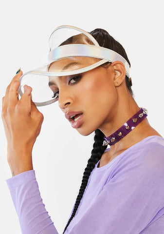 Metallic Laser RetroElectric Visor