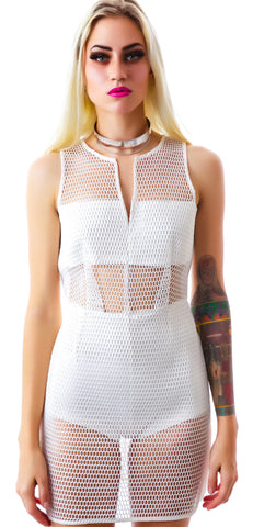 Censored Mesh Dress