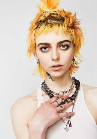 Dead Inside Cross Earrings