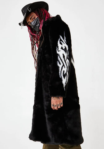 Fallen Angel Faux Fur Coat