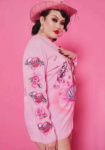 Plus Birth Of Betty Airbrush Graphic Tee