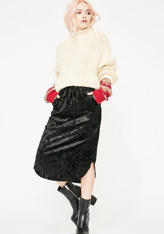 Sinful Straight Crushin' Midi Skirt