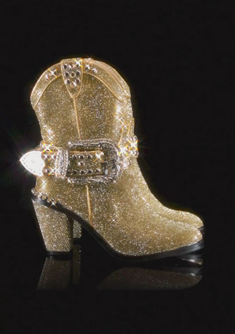 Sheriff Shine Cowboy Boots - Gold