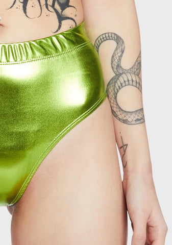 Euphoric Element Metallic Bottoms - Lime