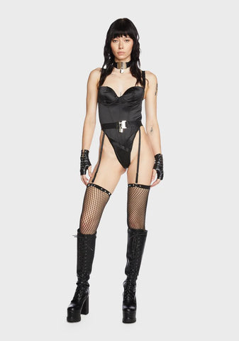 Black Love On Lock Teddy Set