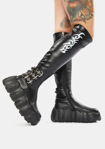 Winner Takes All Knee High Boots