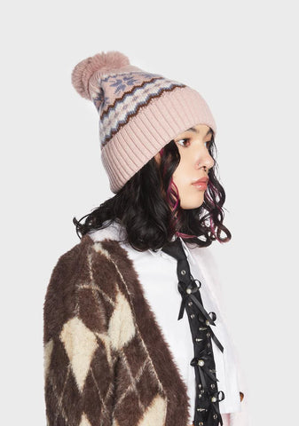 Too Cold To Care Knit Beanie