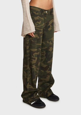 Aya Low-Rise Cargo Pants